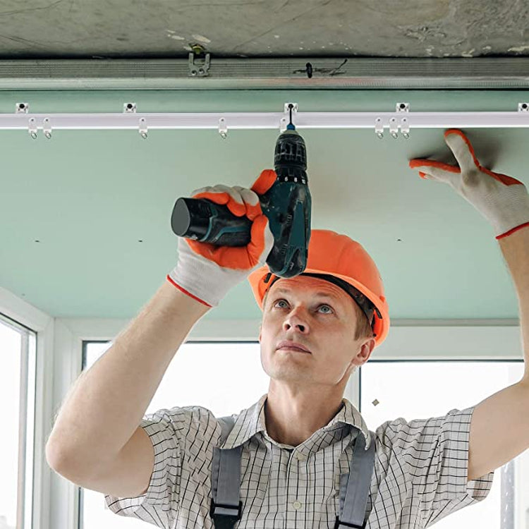 5M Curtain Track Curved Rail Hook Pulley Mounting Code Screw Expansion Plug, 5m