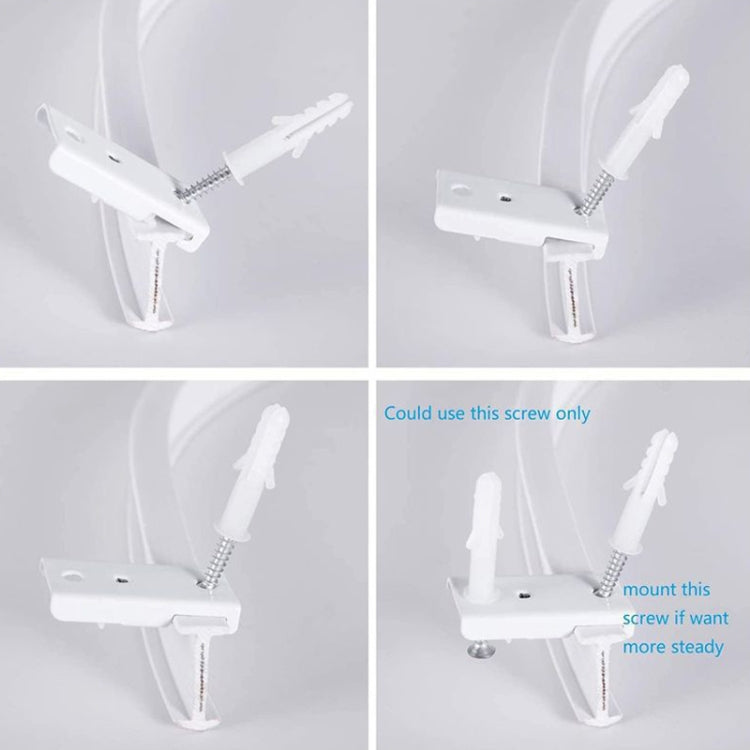 Model Steel Rail Bending Curtain Rail Flexible Guide Set, Size:, 3m White