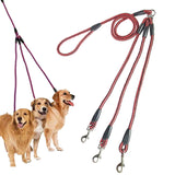 140cm 3 In 1 Leash Multi-head Dog Walking Rope, 140cm 3 In 1 Blue, 140cm 3 In 1 Red, 140cm 3 In 1 Rose Red 140cm 3 In 1 Red Red