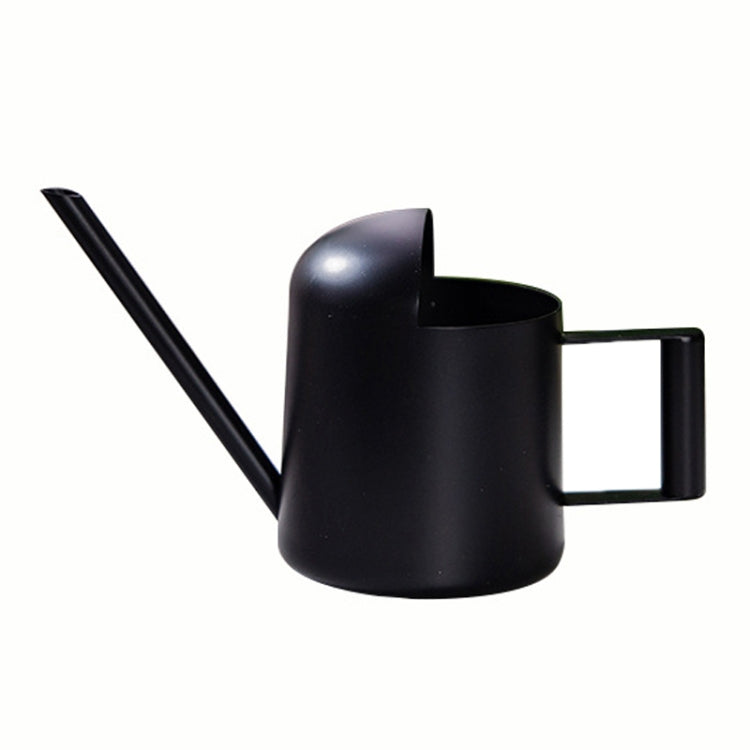 300ML Stainless Steel Watering Can with Long Spout, Bronze, Black Black