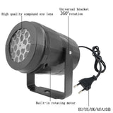 4W LED Snowflake Christmas Decoration Projector Light with 16 Patterns, EU Plug, US Plug, UK Plug, AU Plug, USB 5V