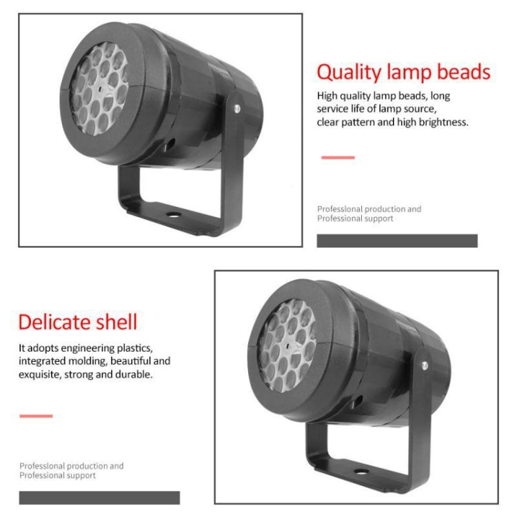 KD-1001 LED Rotatable Christmas Decoration Snowflake Projector Light, US Plug, EU Plug, UK Plug, AU Plug