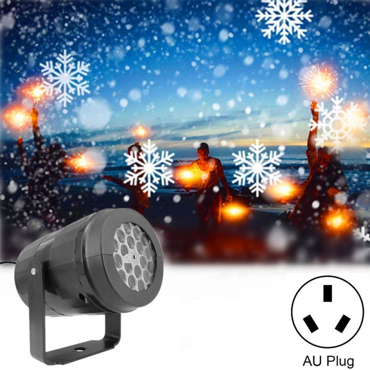 KD-1001 LED Rotatable Christmas Decoration Snowflake Projector Light, US Plug, EU Plug, UK Plug, AU Plug