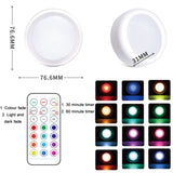 13-colour Night Light RGB Infrared Dimmable Cabinet Light, 3 Lights 1 Remote Control, 6 Lights 2 Remote Control