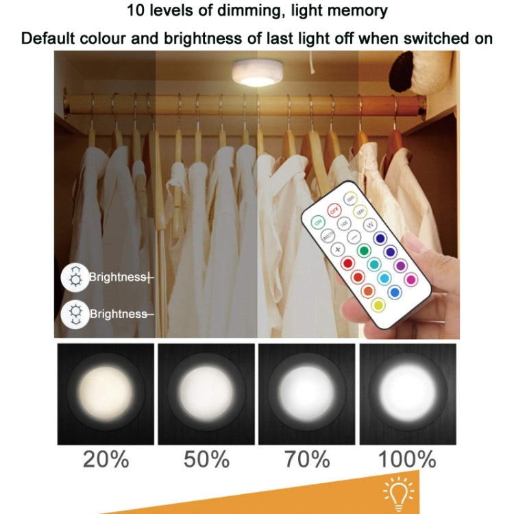 13-colour Night Light RGB Infrared Dimmable Cabinet Light, 3 Lights 1 Remote Control, 6 Lights 2 Remote Control