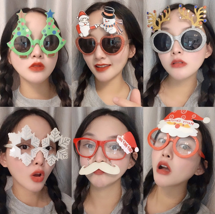 Christmas Weird Glasses Personalized Christmas Hair Clip, Love Elderly Snowman, Green Polka Dot Tree, Big Christmas Tree With Balls, Single-sided Glitter Christmas Hat, Snowflake Christmas Tree, Hug Santa Claus, Santa Claus Head, Knight Hat Pointed Nos...