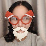 Christmas Weird Glasses Personalized Christmas Hair Clip, Love Elderly Snowman, Green Polka Dot Tree, Big Christmas Tree With Balls, Single-sided Glitter Christmas Hat, Snowflake Christmas Tree, Hug Santa Claus, Santa Claus Head, Knight Hat Pointed Nos...