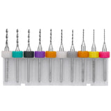 10 In 1 PCB Tungsten Steel Drill Bits Carving Miniature Drill Bits, Size:, 0.1-1mm, 0.6-1.5mm, 1.1-2mm, 1.5-2.4mm, 2.1-3.0mm 0.6-1.5mm