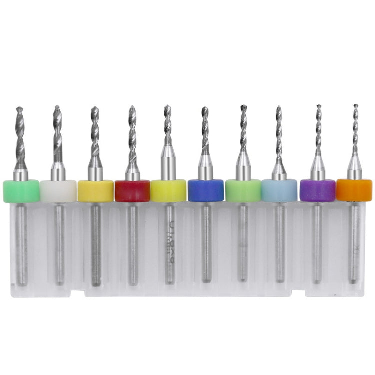 10 In 1 PCB Tungsten Steel Drill Bits Carving Miniature Drill Bits, Size:, 0.1-1mm, 0.6-1.5mm, 1.1-2mm, 1.5-2.4mm, 2.1-3.0mm 1.1-2mm