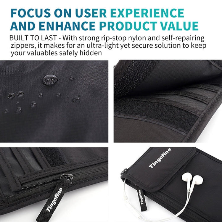 Tingofine YT5 Multifunctional Travel Passport RFID Document Bag Waterproof Passport Holder