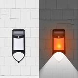 X-A18 59 LED Solar LED Flame Human Sensor Lights Garden Lights