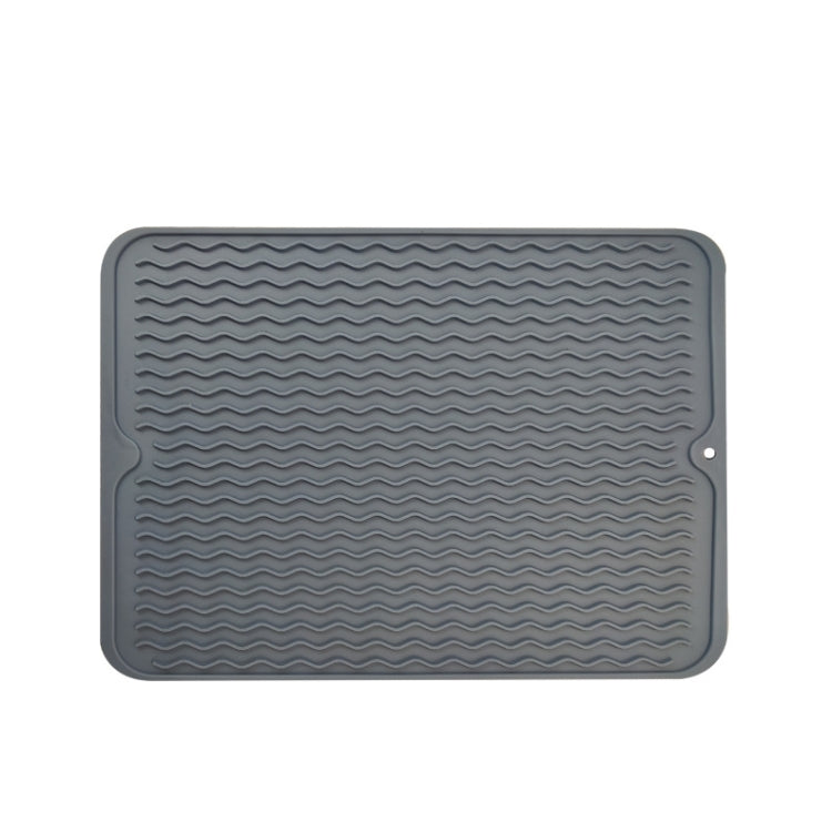 TPR Thickened Thermal Pad Wave Pattern Drain Anti-Slip Mat, Khaki Gray, Khaki Blue, Khaki Pink Khaki Blue Khaki Blue