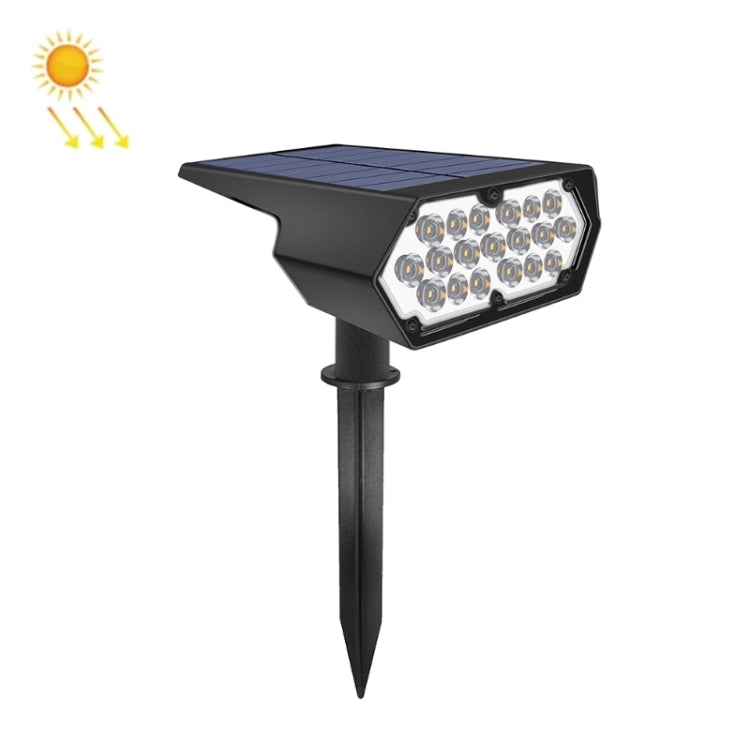 19LED Solar Plug-in Lawn Spotlight Garden Villa Lighting Wall Lamp Default Title