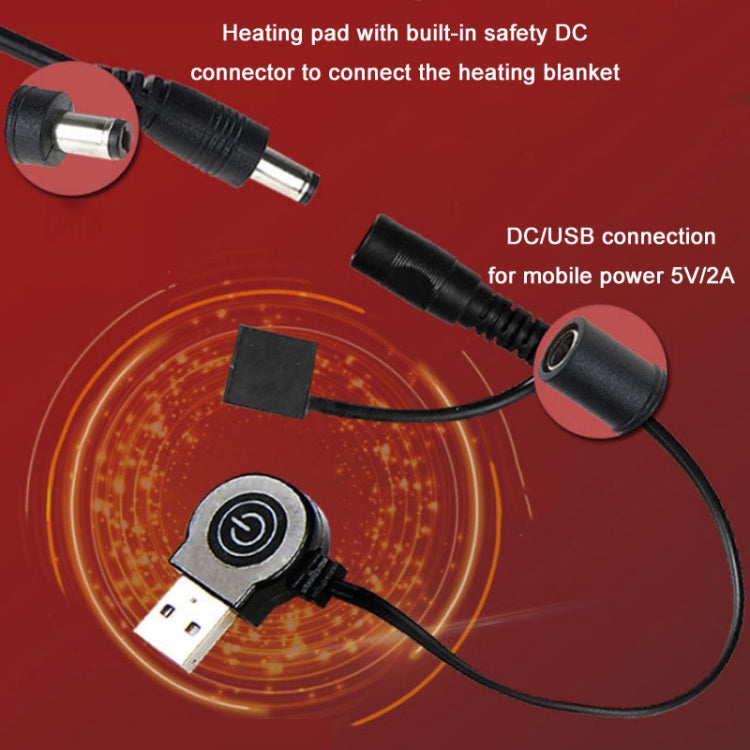 Portable USB Smart Heating Multifunctional Pillow Electric Heating Blanket, Free Size