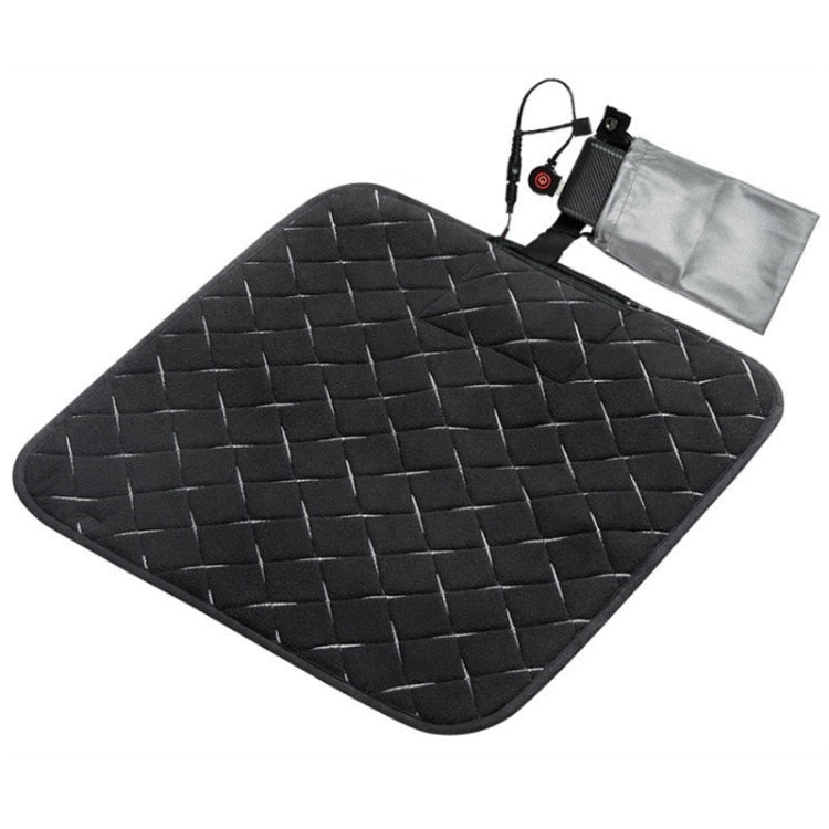 USB Charging Intelligent Thermostatic Heating Cushion, Black