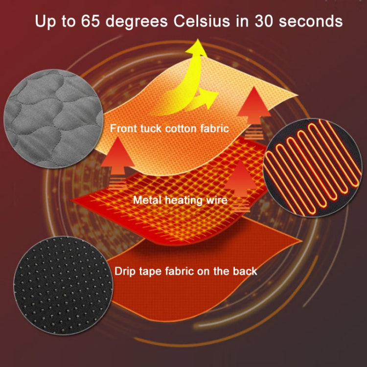 USB Charging Intelligent Thermostatic Heating Cushion, Black