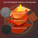 USB Charging Intelligent Thermostatic Heating Cushion, Black