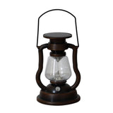 200802 Retro Solar Kerosene Lamp Shape Handheld Lamp Home Decor Flame Lamp, Bronze, Gold, Silver, Rusty, Red Rusty
