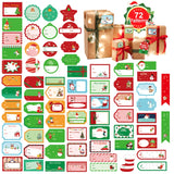 1set 72pcs/set Christmas Stickers Gift Bag Packaging Box Closure Stickers Default Title