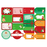 1set 72pcs/set Christmas Stickers Gift Bag Packaging Box Closure Stickers