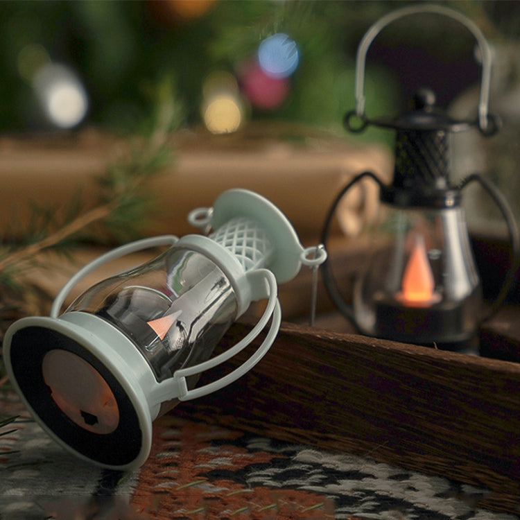 Retro Water-Drop Flame Lantern Ornament Christmas Scene Decoration Oil Light