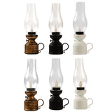 Retro Luminous Kerosene Lamp Christmas Simulation Oil Lamp Decoration, Spec:, Water-drop (Bronze), Water-drop (Black), Water-drop (White), Shaking (Bronze), Shaking (Black), Shaking (White)
