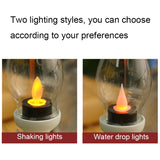 Retro Luminous Kerosene Lamp Christmas Simulation Oil Lamp Decoration, Spec:, Water-drop (Bronze), Water-drop (Black), Water-drop (White), Shaking (Bronze), Shaking (Black), Shaking (White)