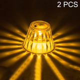 2 PCS 1.5V Diamond Ambience Desk Lamp LED Crystal Night Light, Spec:, Warm Light, Lampshade Lampshade