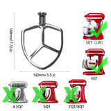 Stainless Steel Accessories, For KitchenAid 6QT Mixer Head, For KitchenAid 5QT Mixer Head, For KitchenAid Stand Mixer 5QT Whip Whisk, For Kitchenaid Stand Mixer 5QT Dough Hook, For KitchenAid Stand Mixer 6QT Whip Whisk                                ...