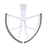 KA-6B For KitchenAid 6-Quart Bowl Lift Stand Mixer Plastic Flat Beater Paddle with Silicone Edges, KA-6B