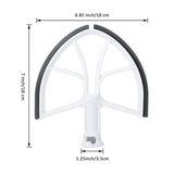 KA-6B For KitchenAid 6-Quart Bowl Lift Stand Mixer Plastic Flat Beater Paddle with Silicone Edges, KA-6B