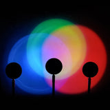 Sunset Background Remote Control RGB Floor Ambient Projection Light, Bluetooth APP
