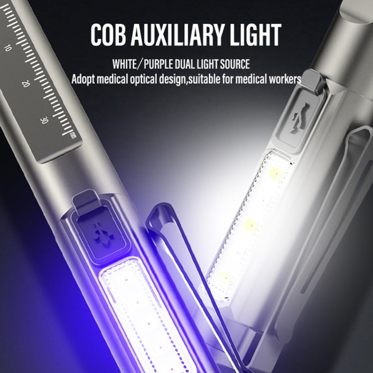 DT005 LED White + Yellow Pen Light Rechargeable Flashlight Doctor Nurse Pen Lighting, DT005