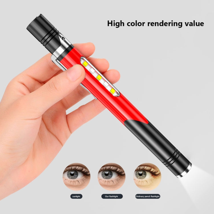 B35 XPG+LED Mini Pen Light Three Light Sources Convenient Flashlights, B35 (Grey), B35 (Red)