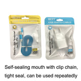 100PCS XC-0014 USB Data Cable Packaging Bags Pearl Light Ziplock Bag, Size:, 9x16cm (Blue), 9x16cm (Light Green), 9x16cm (Red), 9x16cm (Gold), 9x16cm (Black), 10.5x15cm (Blue), 10.5x15cm (Light Green), 10.5x15cm (Red), 10.5x15cm (Gold), 10.5x15cm (Blac...