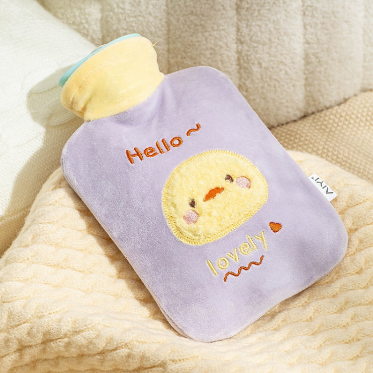ZS103 Cartoon Plush Water-filled Hot Water Bags Explosion-proof Leak-proof Warming Water Bottle, Spec:, Pink Lucky Rabbit, Beige Lucky Rabbit, Brown Bear, Khaki Bear, Purple Duck, Pink Rabbit, Deep Blue Duck, Ink Green Duck, Intervened Pink            ...