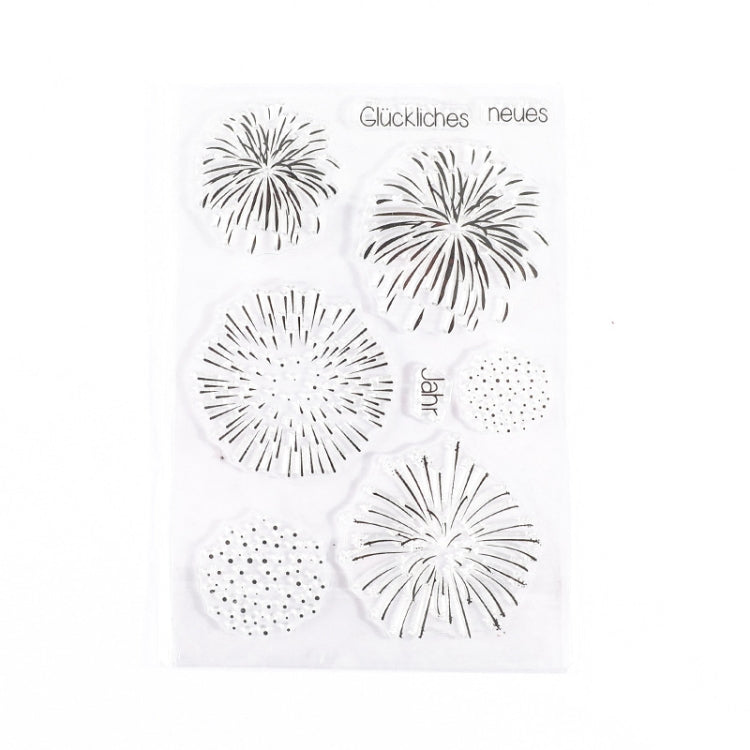 5 PCS Vintage Botanical Arrangement Handbook Clear Silicone Stamp