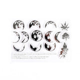 5 PCS Vintage Botanical Arrangement Handbook Clear Silicone Stamp