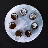 Moon Phase Series Handbook Decoration DIY Wooden Stamp