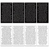 1 Sets Handbook DIY Vintage Text Sticker Material Pack Black & White