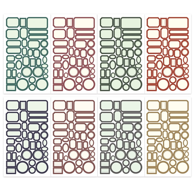 1 Sets Handbook DIY Vintage Text Sticker Material Pack Tag