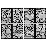 1 Sets Handbook DIY Vintage Text Sticker Material Pack Curve