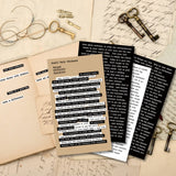 1 Sets Handbook DIY Vintage Text Sticker Material Pack