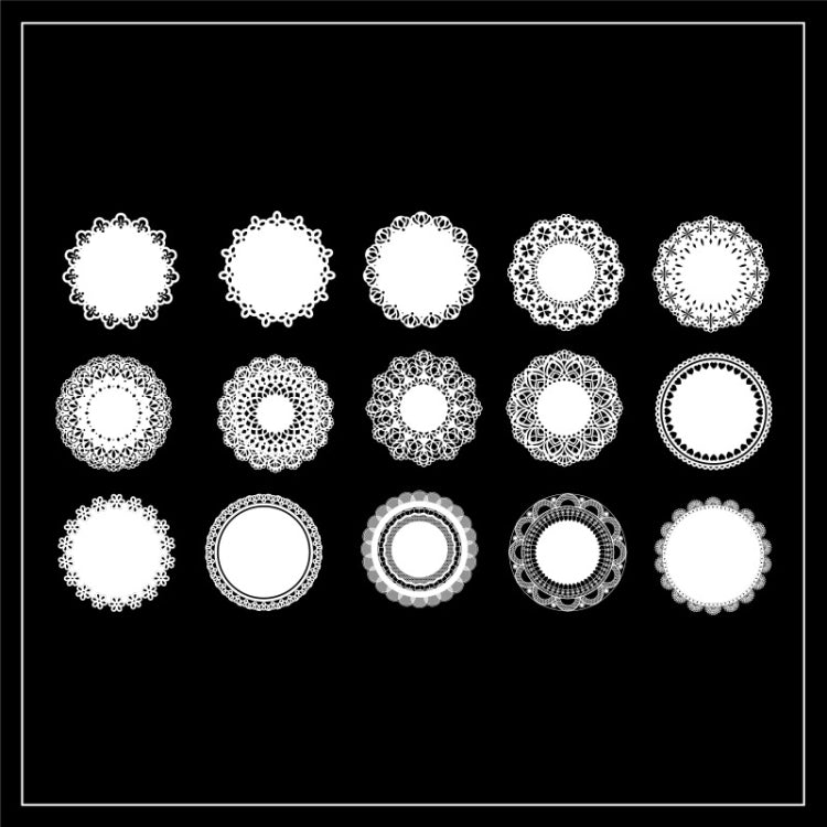 1 Sets Sun Moon Stars Vintage Lace Children Handbook Material The Fire Of The Stars