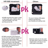 2 PCS HR1688 Quartz Clock Mechanism Movement, 8mm, 14.5mm/6.7mm, 17mm/ 9.7mm, 20mm/ 11.7mm, 22.5mm/ 14.5mm, 28mm/ 20.5mm, 31mm/ 24mm