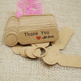 100pcs /Set Small Retro Baking Label DIY Jewelry Price Tag Bookmark Gift Card, Thankyou Cowhide, Handmade White, Thankyou White, Handmade Cowhide, Price Cowhide, Price White