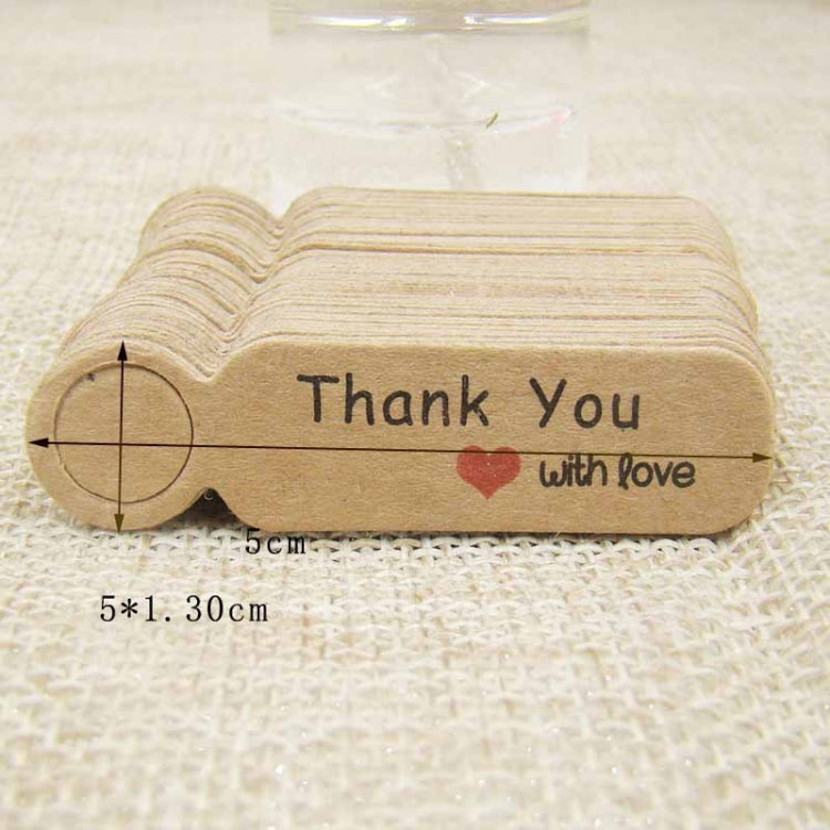 100pcs /Set Small Retro Baking Label DIY Jewelry Price Tag Bookmark Gift Card, Thankyou Cowhide, Handmade White, Thankyou White, Handmade Cowhide, Price Cowhide, Price White