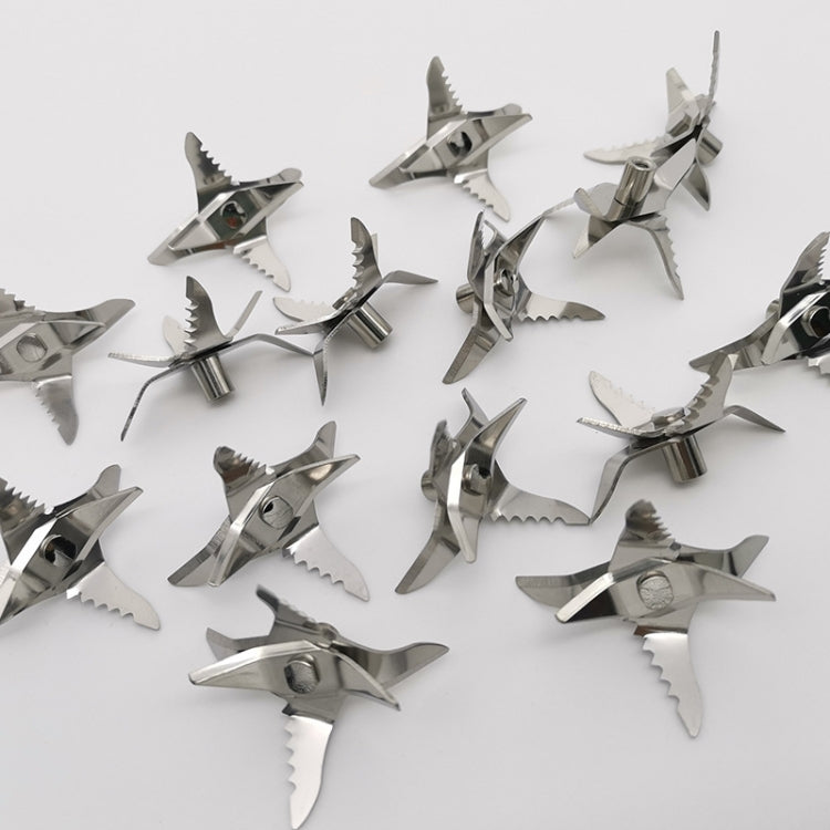 10 PCS CA-AD540 Portable Electric Juice Cup Six-blade Teeth Blade, Six Leaf With Teeth