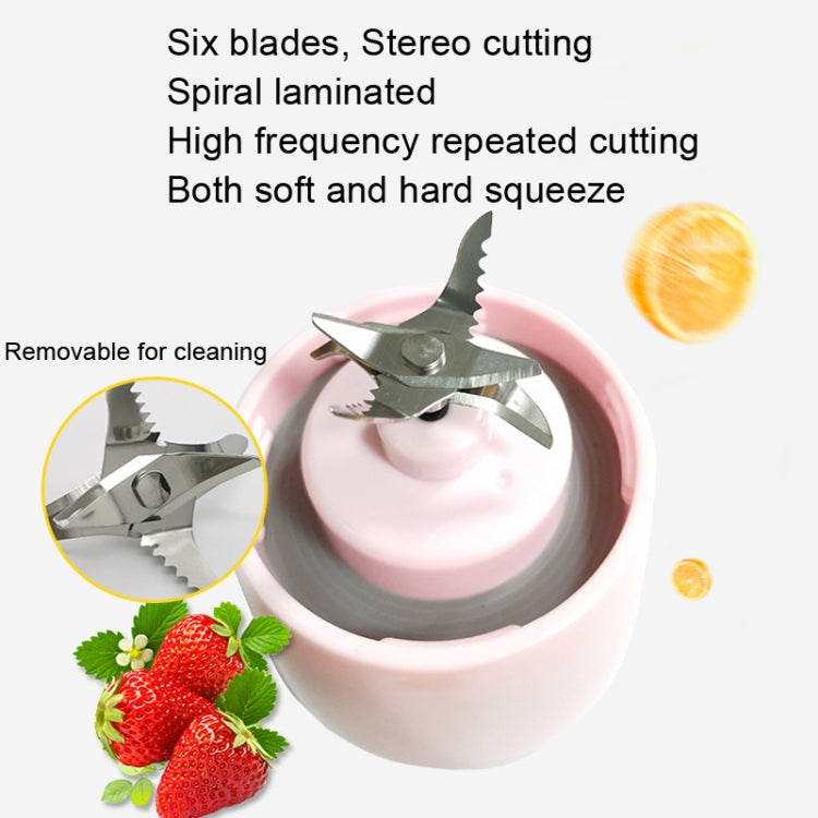 10 PCS CA-AD540 Portable Electric Juice Cup Six-blade Teeth Blade, Six Leaf With Teeth