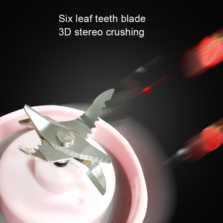 10 PCS CA-AD540 Portable Electric Juice Cup Six-blade Teeth Blade, Six Leaf With Teeth